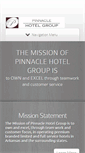 Mobile Screenshot of pinnaclehotelgroup.com